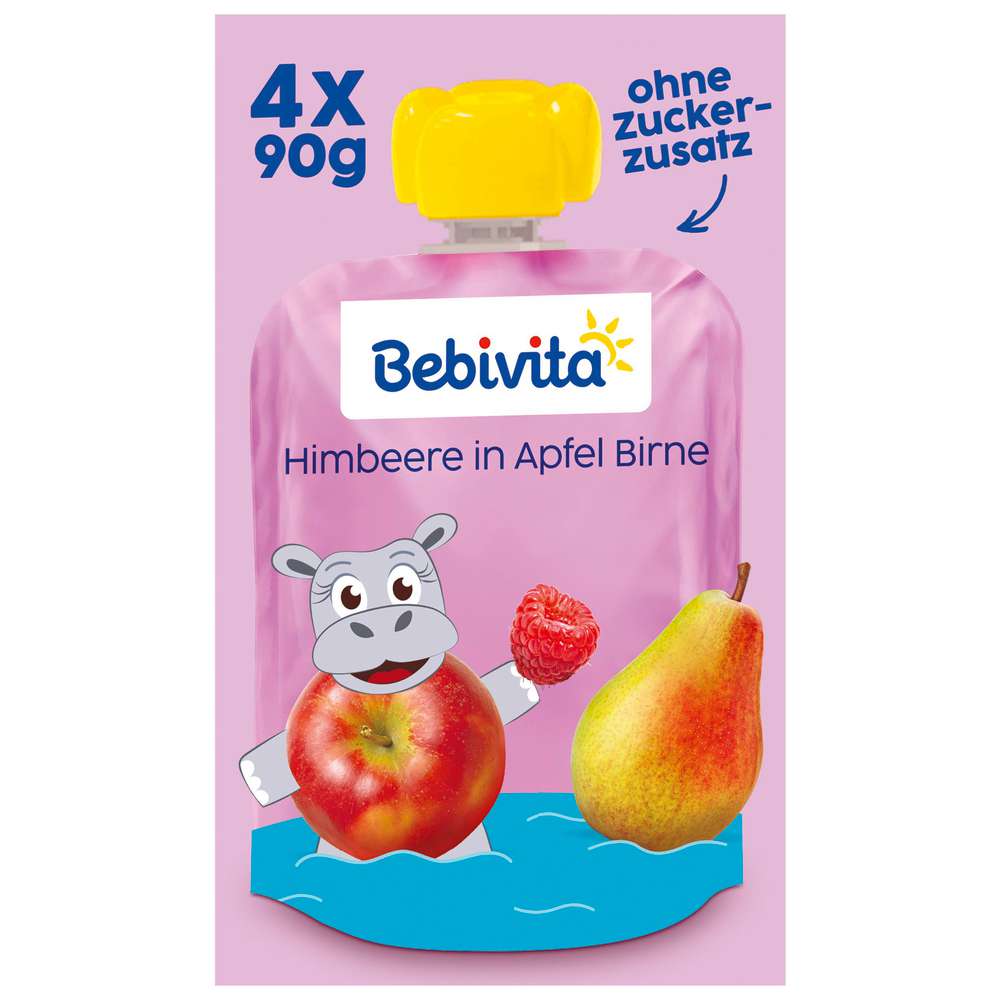 Produktabbildung Bebivita Quetschie, Himbeere/Apfel/Birne