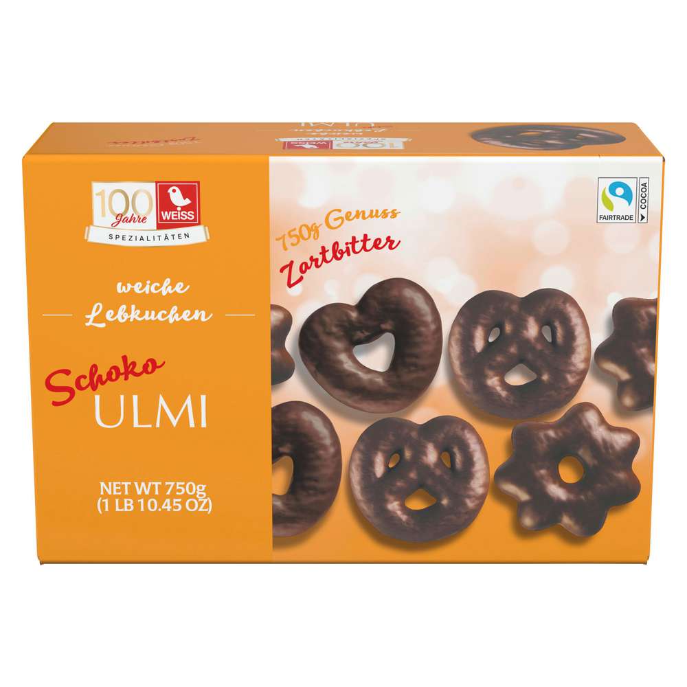 Produktabbildung Weiss Lebkuchen Ulmi, zartbitter
