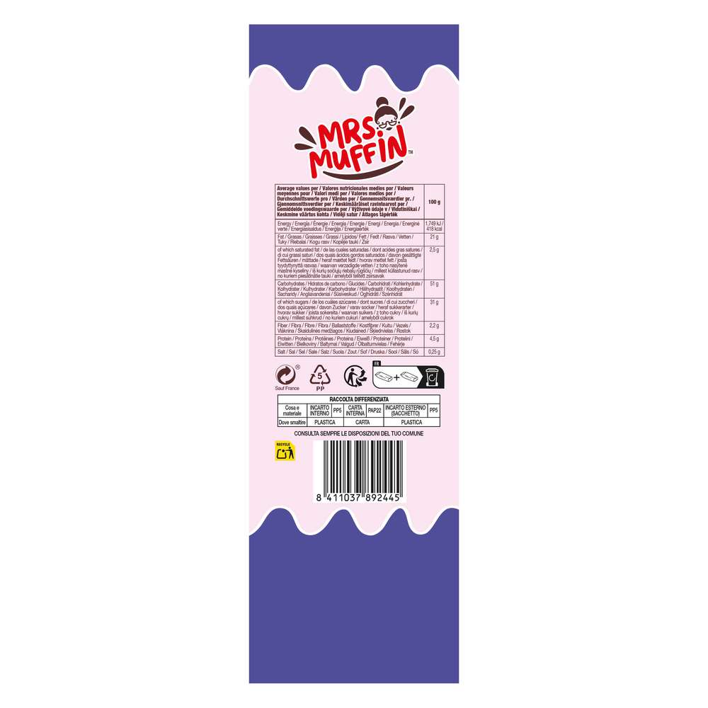 Produktabbildung Mrs.Muffin Mini Muffins Blaubeere