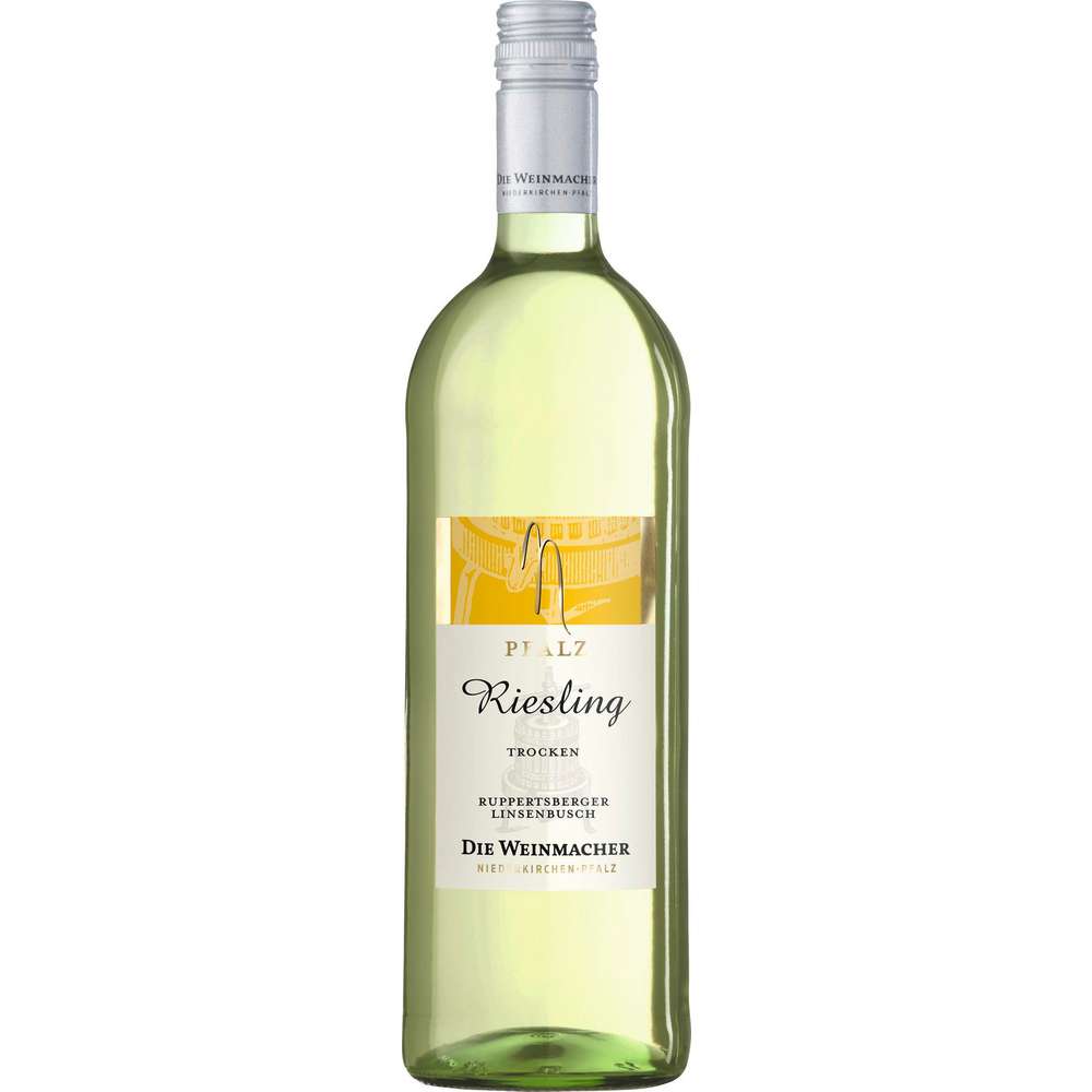 Produktabbildung Die Weinmacher Ruppertsberger Linsenbusch Riesling trocken Pfalz DQW, Weißwein