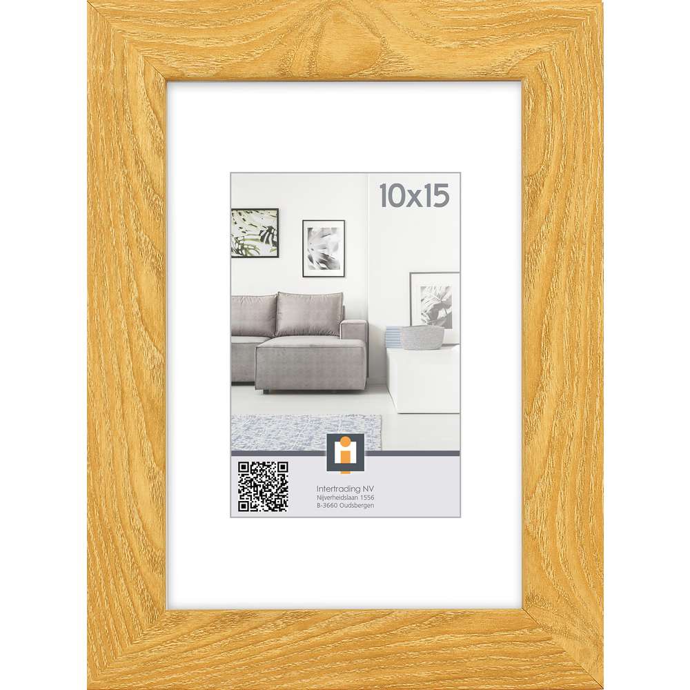 Produktabbildung Livorno Holzrahmen Eiche , 10 x 15cm
