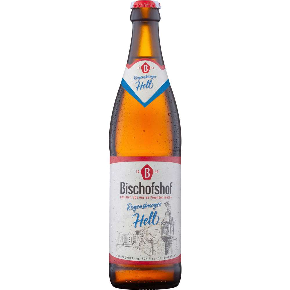 Produktabbildung Bischofshof Ur-Hell Bier 4,8%, 20 x 0,5l