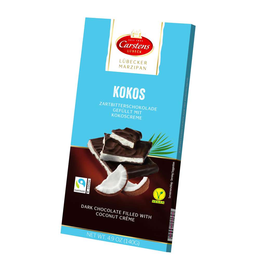 Produktabbildung Carstens Tafelschokolade zartbitter, Kokoscreme