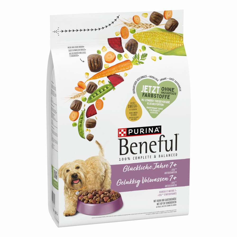 Produktabbildung Purina Hunde-Trockenfutter Beneful, Glückliche Jahre, Huhn & Gartengemüse