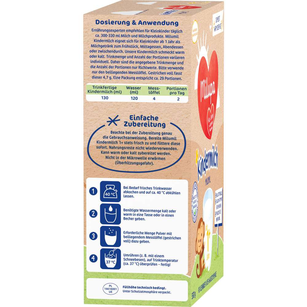 Produktabbildung Milupa Milumil Kindermilch 1+