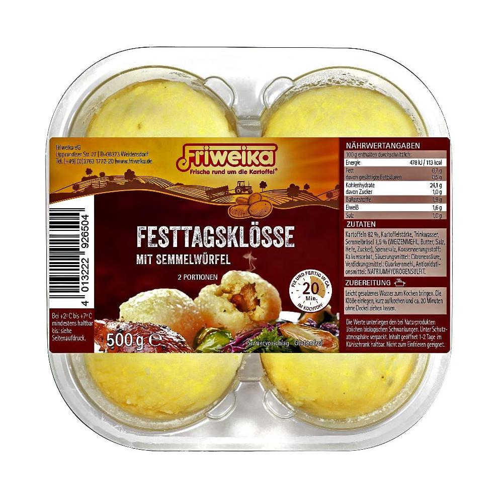 Produktabbildung keine Marke Friweika Festtagsklöße, 500 g