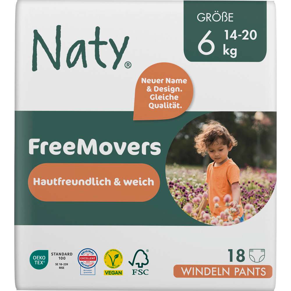 Produktabbildung Naty Eco Windeln 16+kg, Gr 6