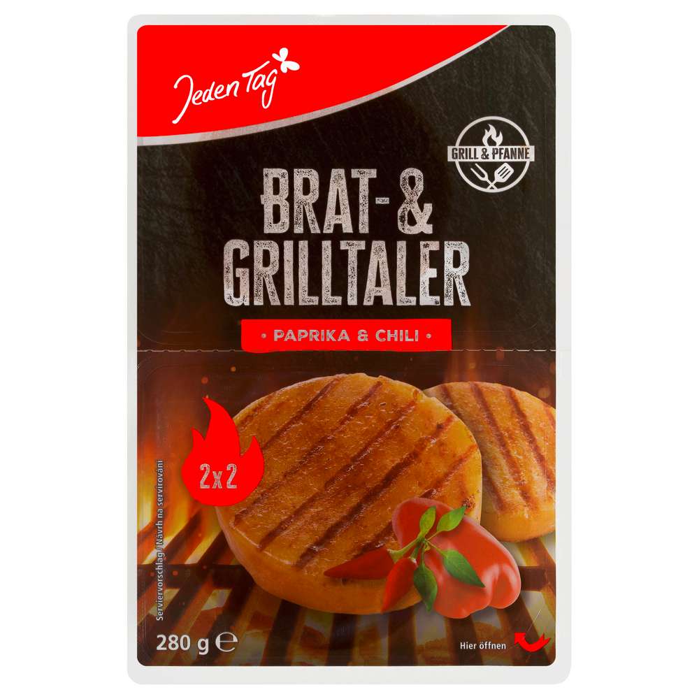 Produktabbildung Jeden Tag Brat- u. Grilltaler Paprika