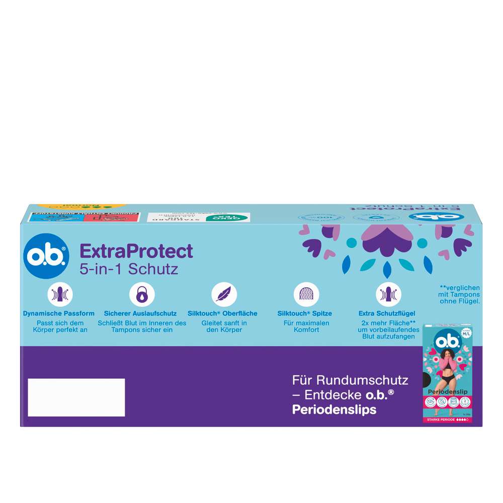 Produktabbildung o.b. Tampons ExtraProtect, Normal