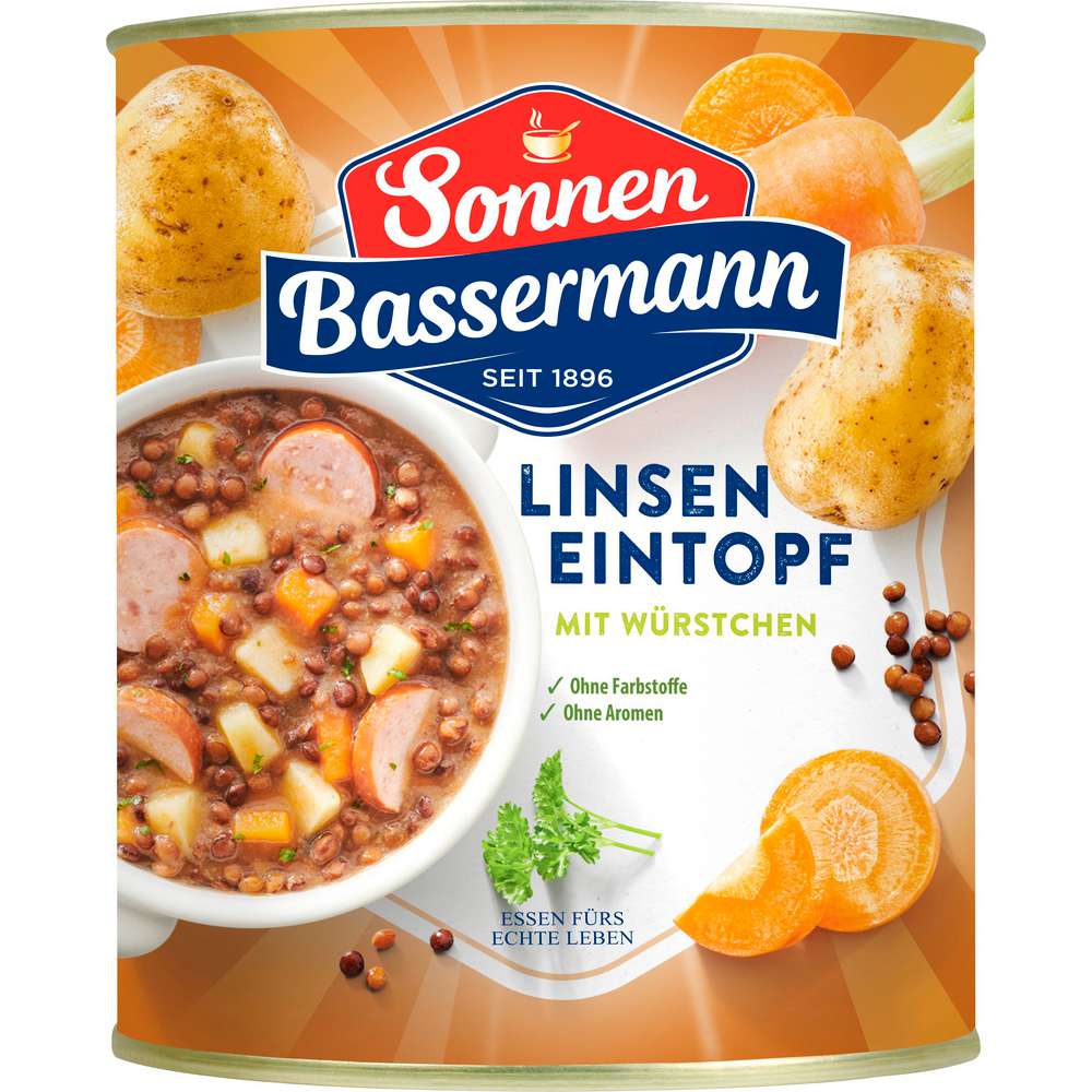 Produktabbildung Sonnen Bassermann Linsen-Eintopf