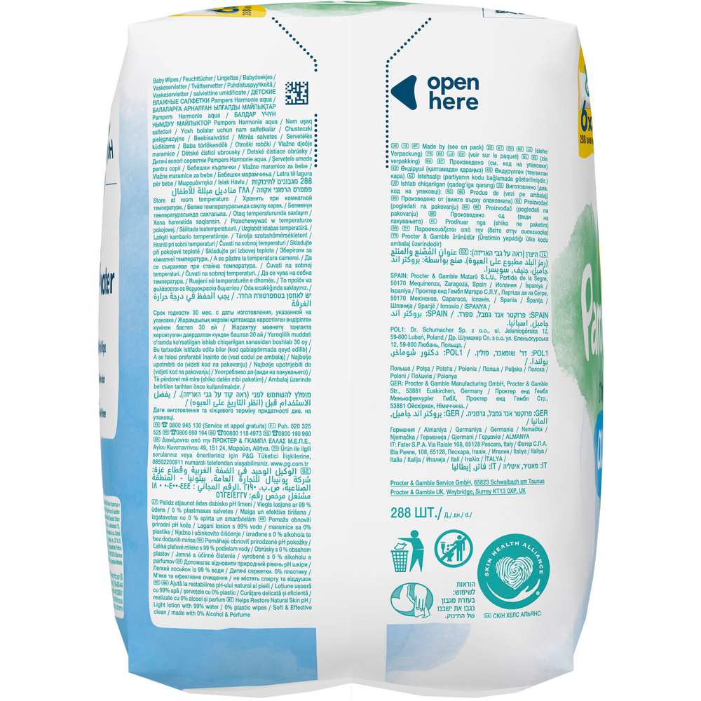 Produktabbildung Pampers Feuchttücher Aqua