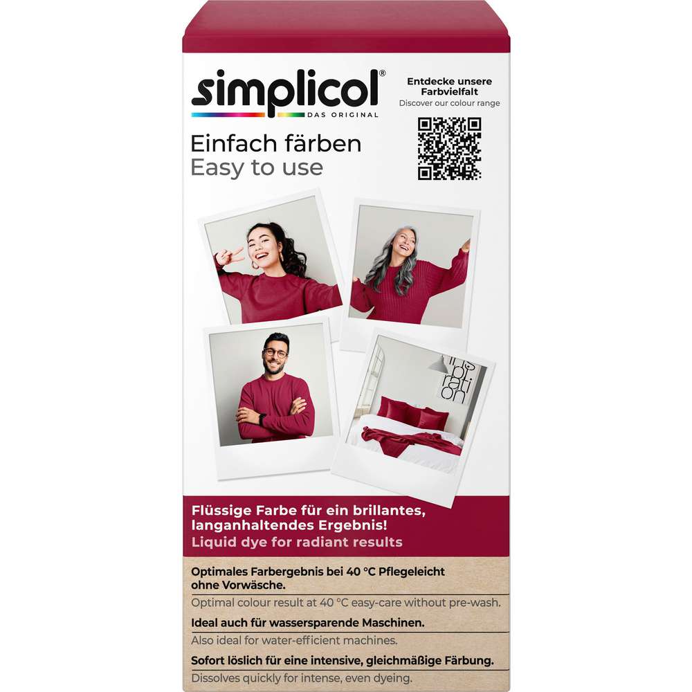 Produktabbildung simplicol Textilfarbe Intensiv, Rubin-Rot