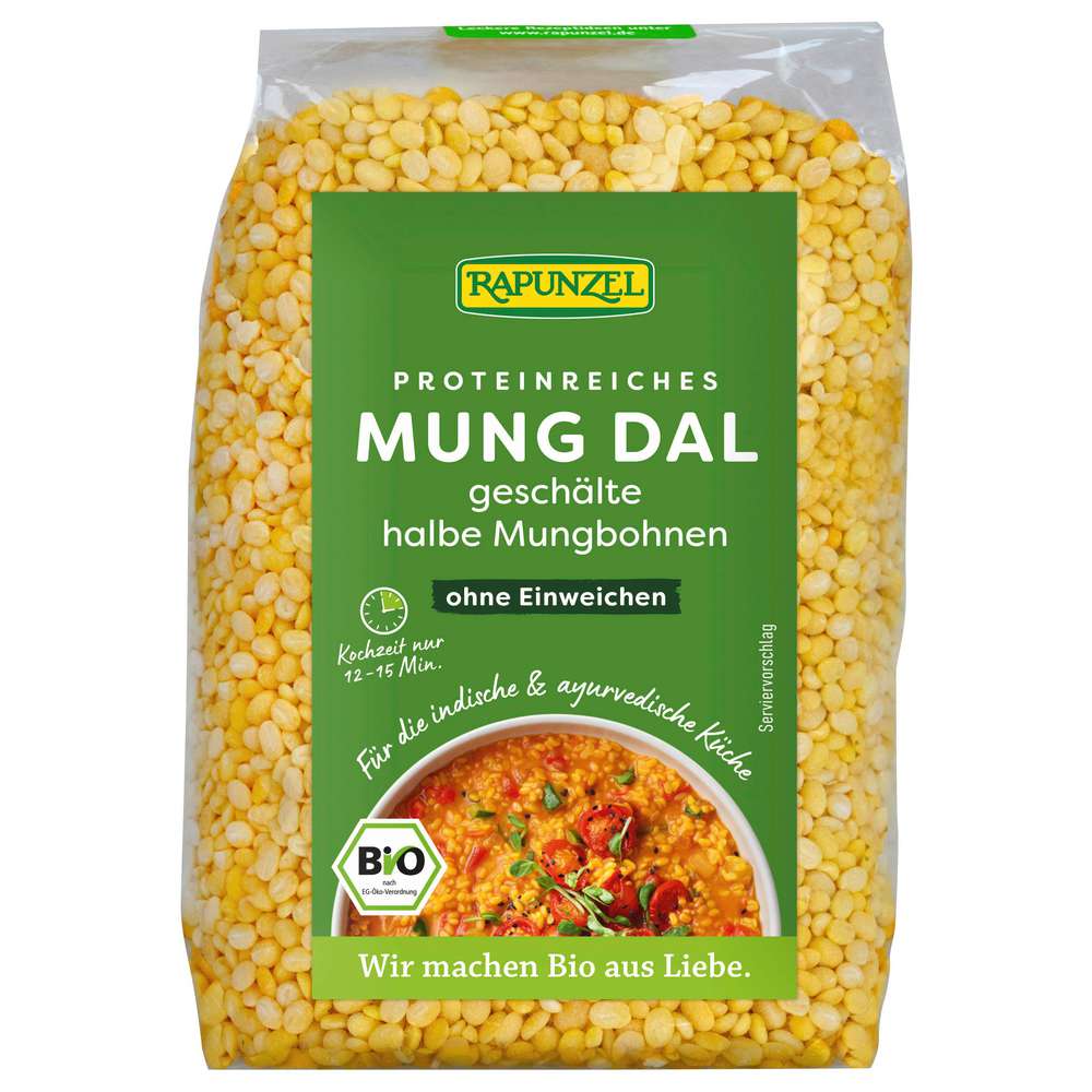 Produktabbildung Rapunzel Mung Dal Mungbohnen halb