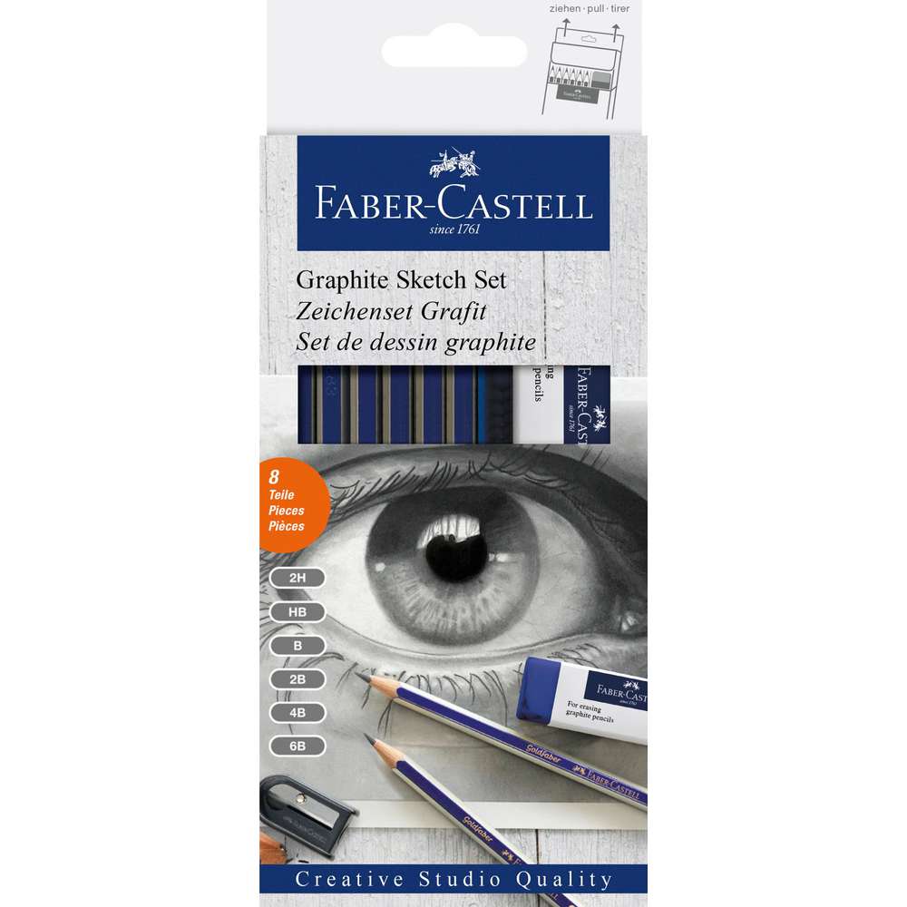 Produktabbildung Faber-Castell Bleistift-Zeichenset Goldfaber Graphit