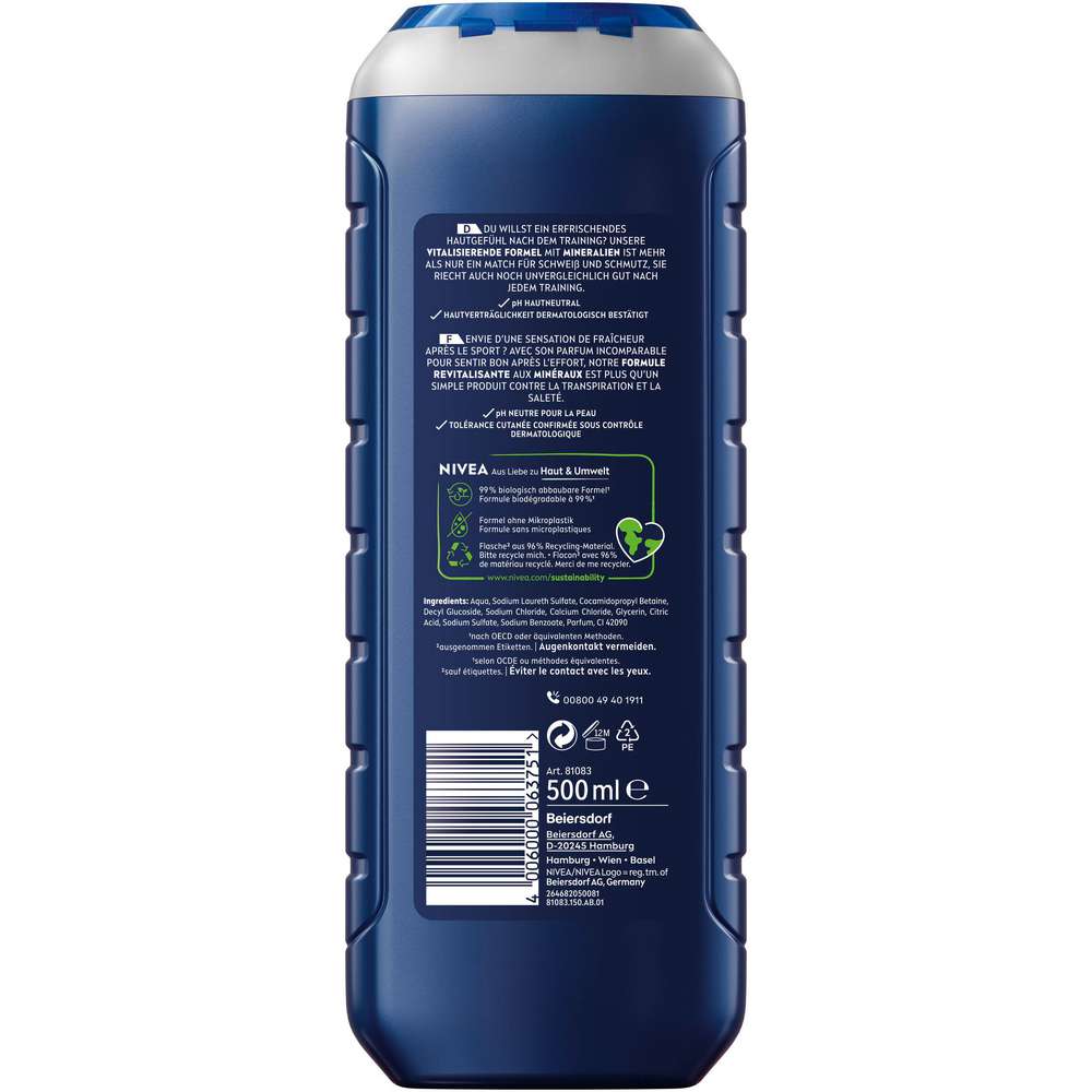 Produktabbildung Nivea Duschgel Men 3in1 Sport