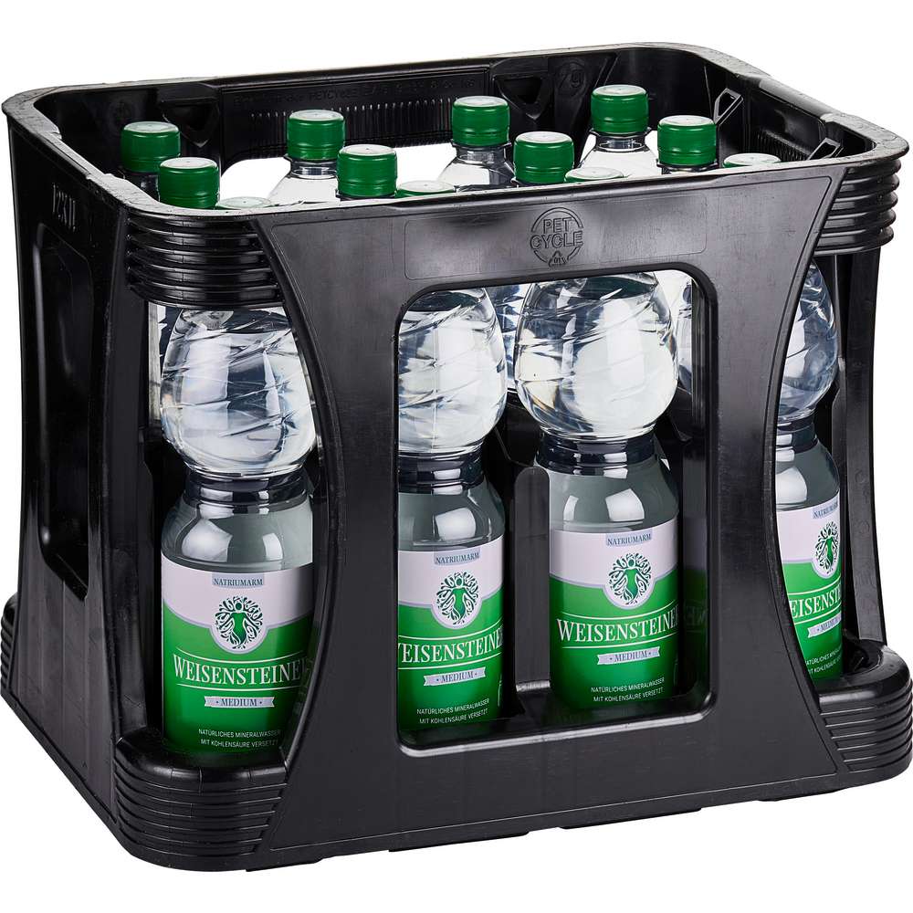 Produktabbildung Weisensteiner Mineralwasser, medium (12x 1,000 Liter)