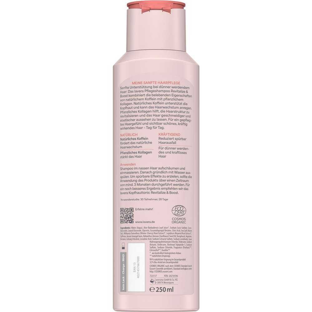 Produktabbildung lavera Pflegeshampoo  Revitalize & Boost