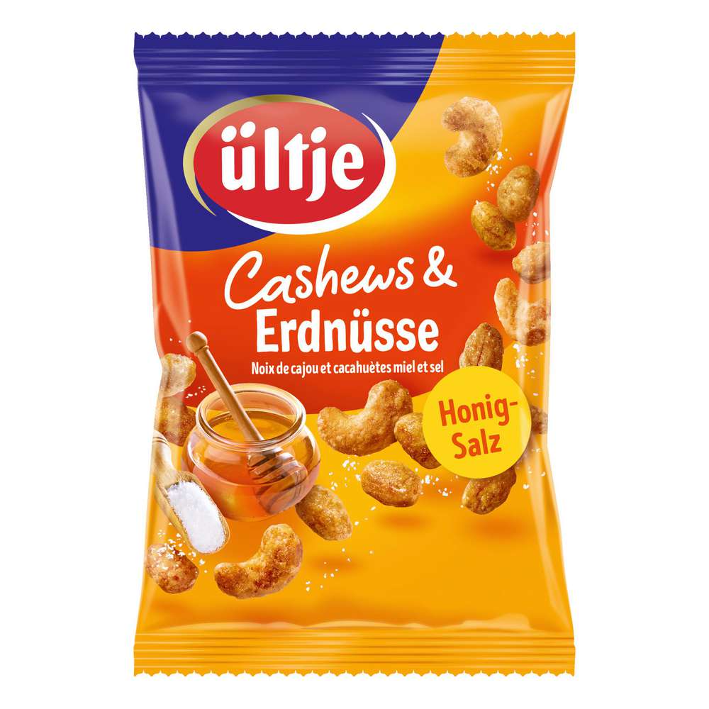 Produktabbildung Ültje Cashews & Erdnüsse, Honig-Salz
