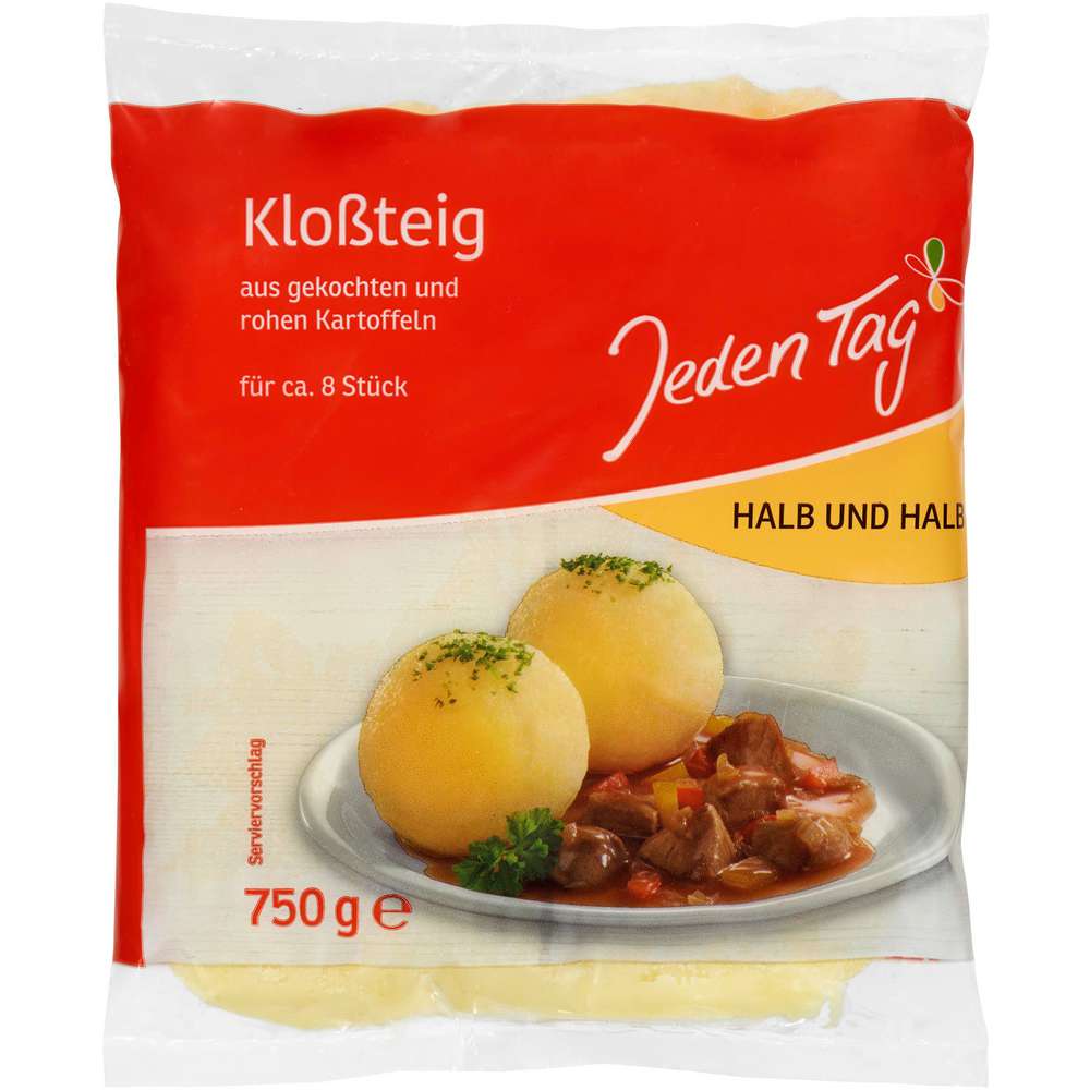 Produktabbildung Jeden Tag Kloßteig, halb & halb