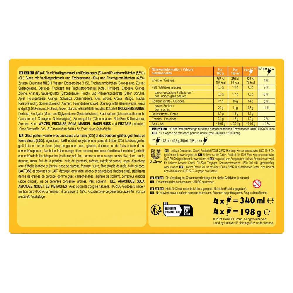 Produktabbildung Langnese Stiel-Eis Push Up Haribo