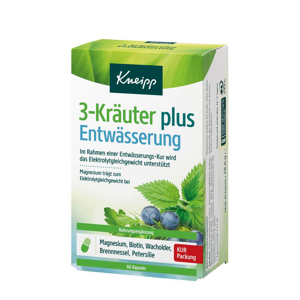 Produktabbildung Kneipp 3-Kräuter plus Entwässerung Kapseln