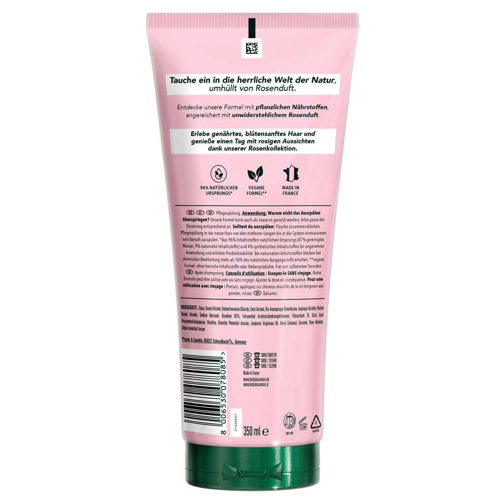 Produktabbildung Herbal Essences Spülung, Rosenduft
