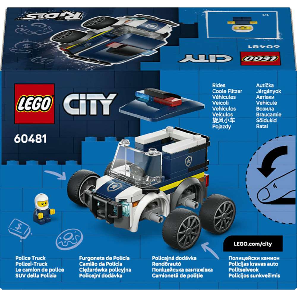 Produktabbildung Lego LEGO City Coole Flitzer – Polizei-Truck 60481