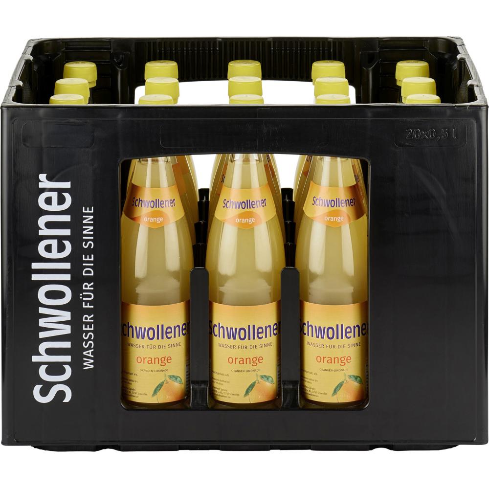 Produktabbildung keine Marke Schwollener Orangenlimonade oder Cola-Mix, je Kiste