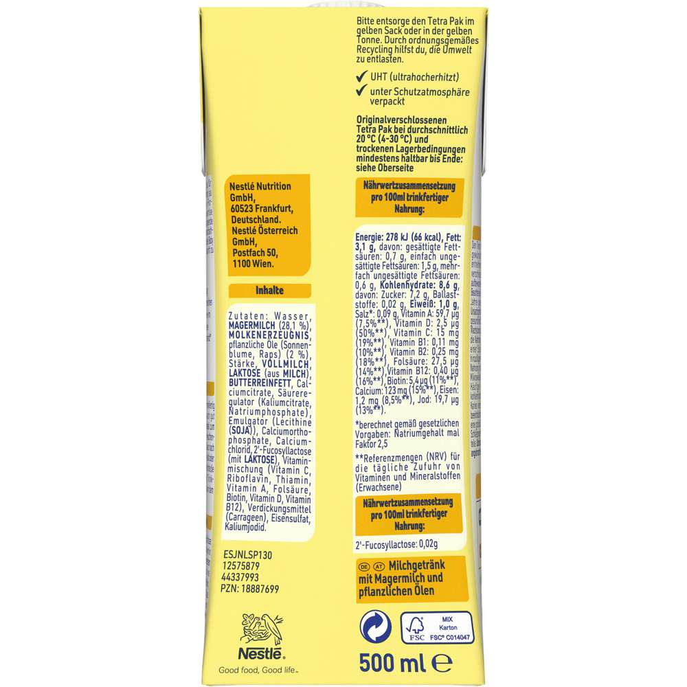 Produktabbildung Nestle Beba Junior Milchgetränk