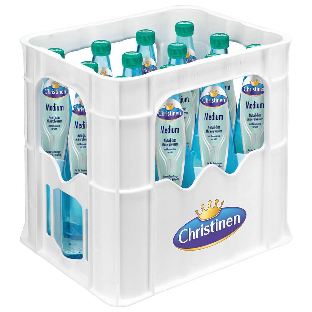 Produktabbildung Christinen Bio Mineralwasser, Medium (12x 0,750 Liter)