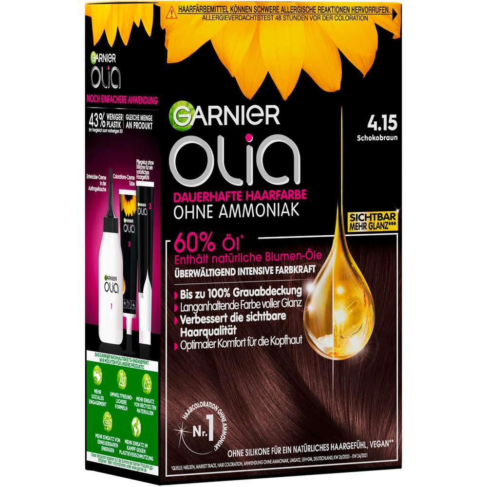 Produktabbildung Garnier Olia Öl-Coloration, 4.15 Schokobraun