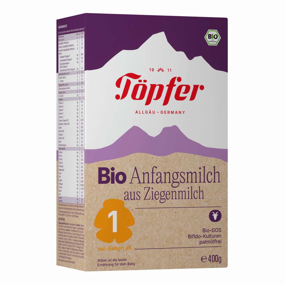 Produktabbildung Töpfer Bio Anfangsmilch aus Ziegenmilch 1