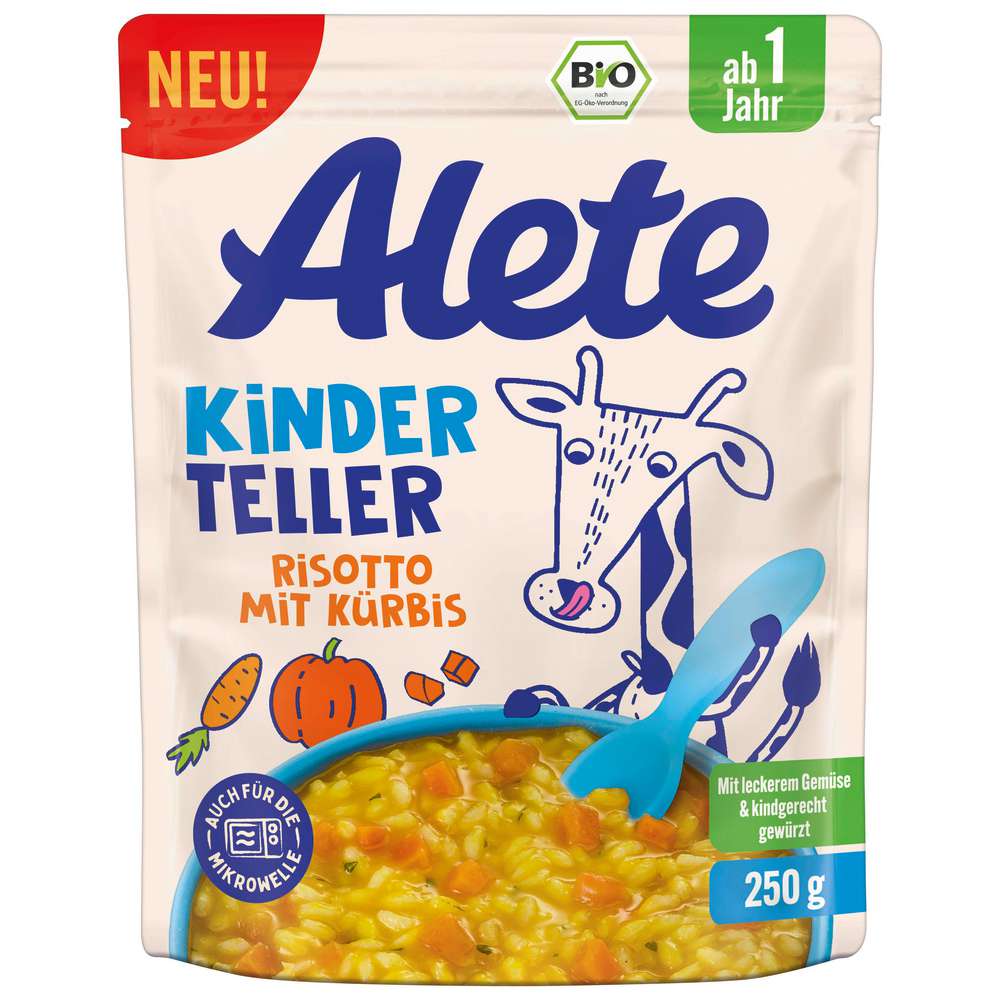 Produktabbildung Alete Kinder-Menü, Kürbis Risotto