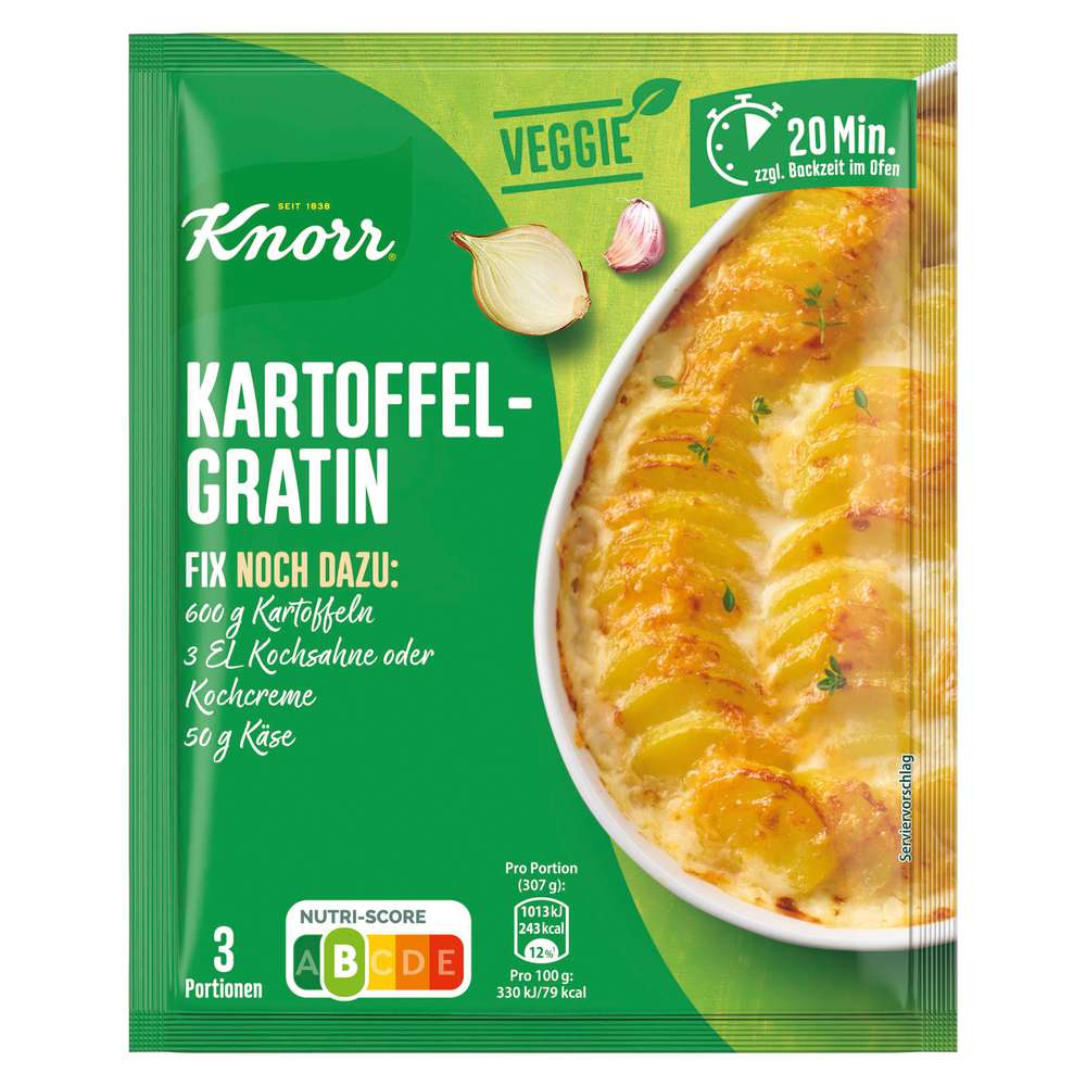 Produktabbildung Knorr Fix Würzmischung Kartoffel Gratin