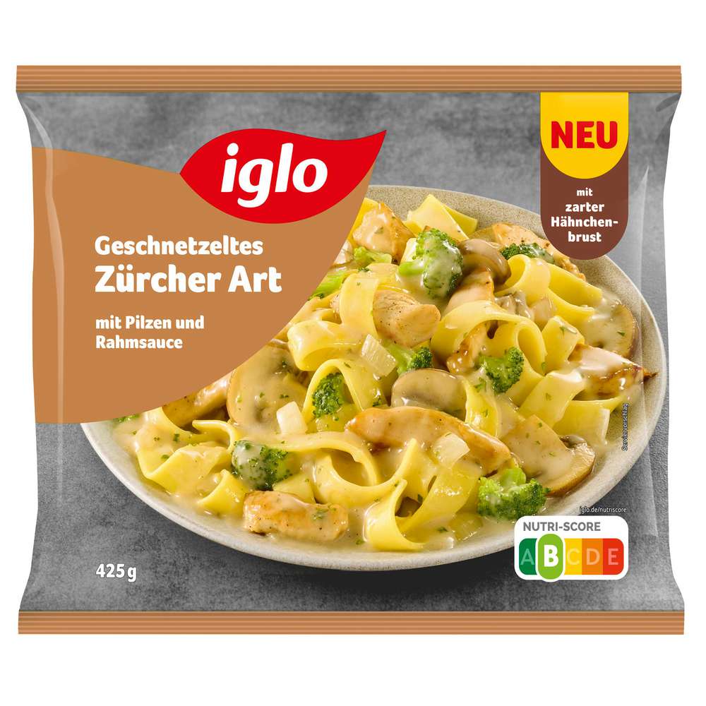 Produktabbildung Iglo Geschnetzeltes Züricher Art, tiefgekühlt