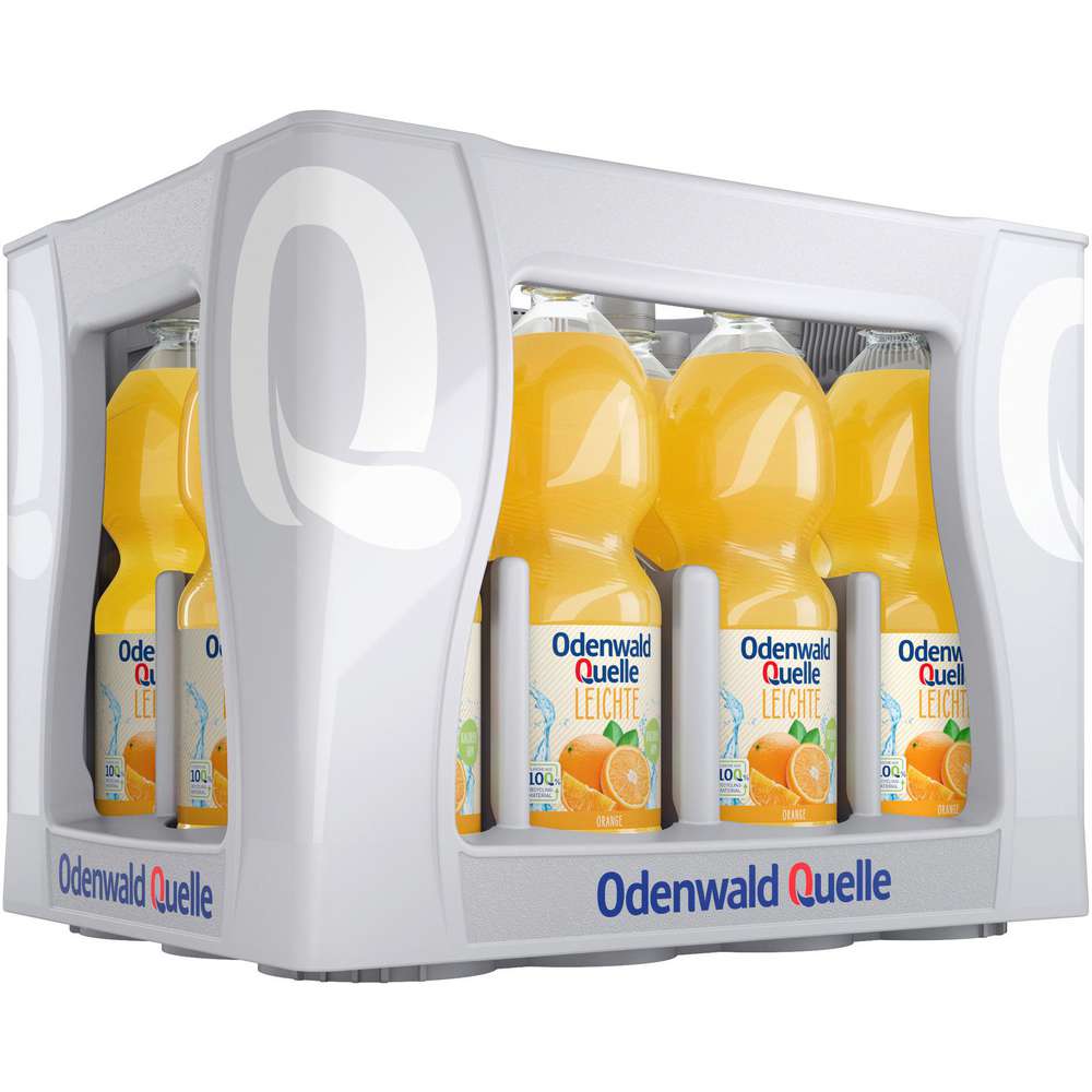 Produktabbildung Odenwald Quelle Leichte Orangen Limonade, kalorienarm (12x 1,000 Liter)