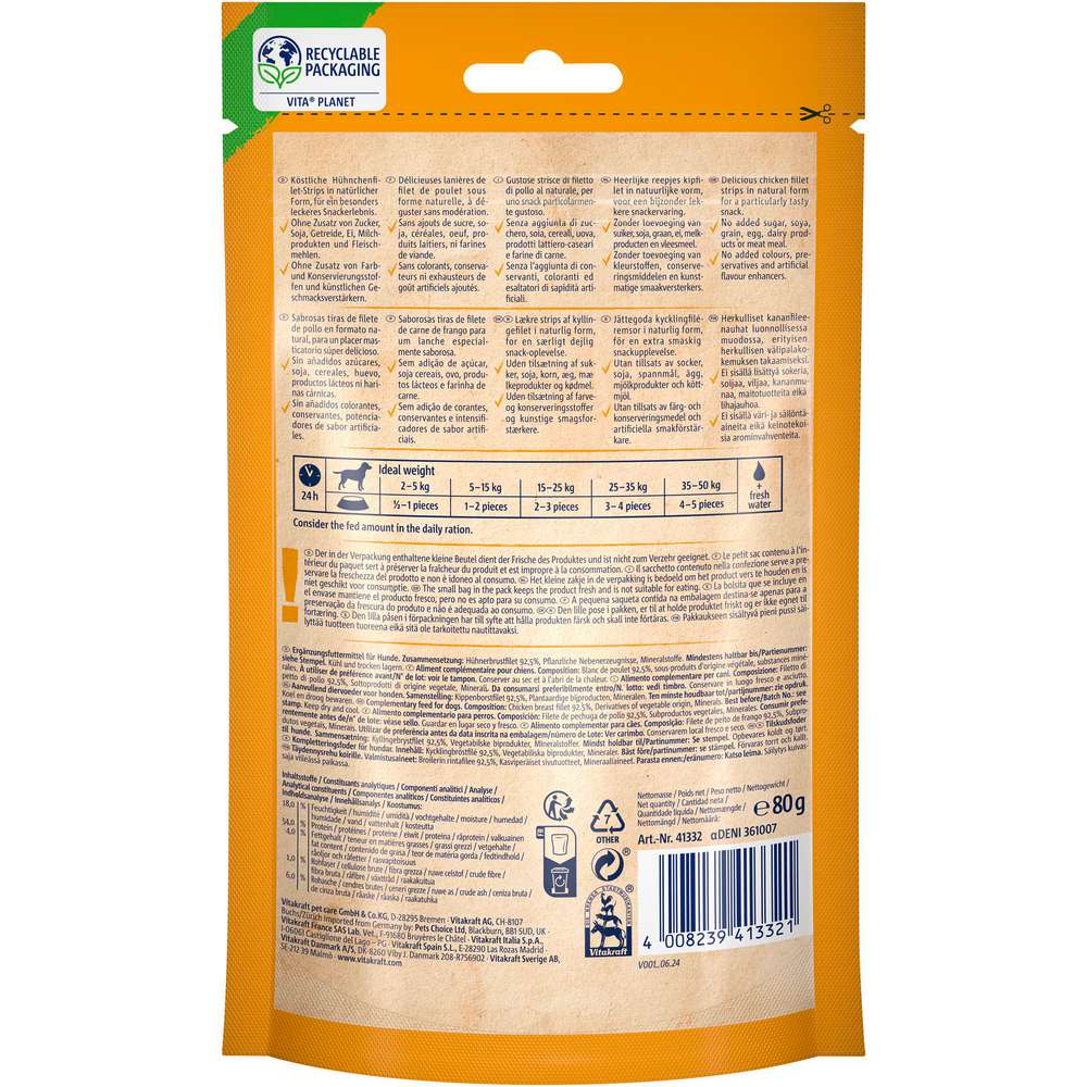 Produktabbildung Vitakraft Hunde-Snack Pure, Chicken Strips