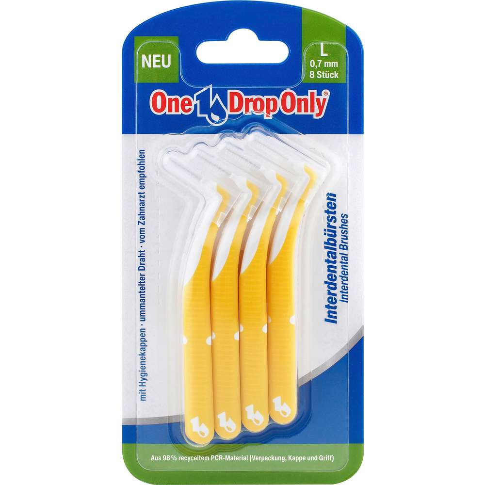 Produktabbildung One Drop Only Interdentalbürste L/Gelb