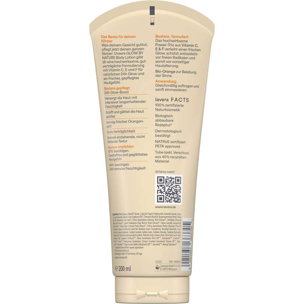 Produktabbildung lavera Bodylotion Glow By Nature, für alle Hauttypen