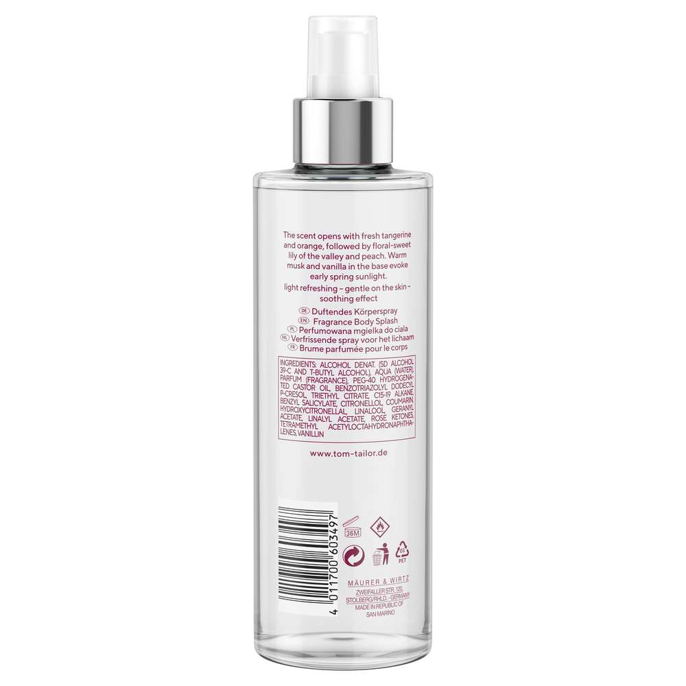 Produktabbildung Tom Tailor Bodymist Be Mindful, Floral Fruity