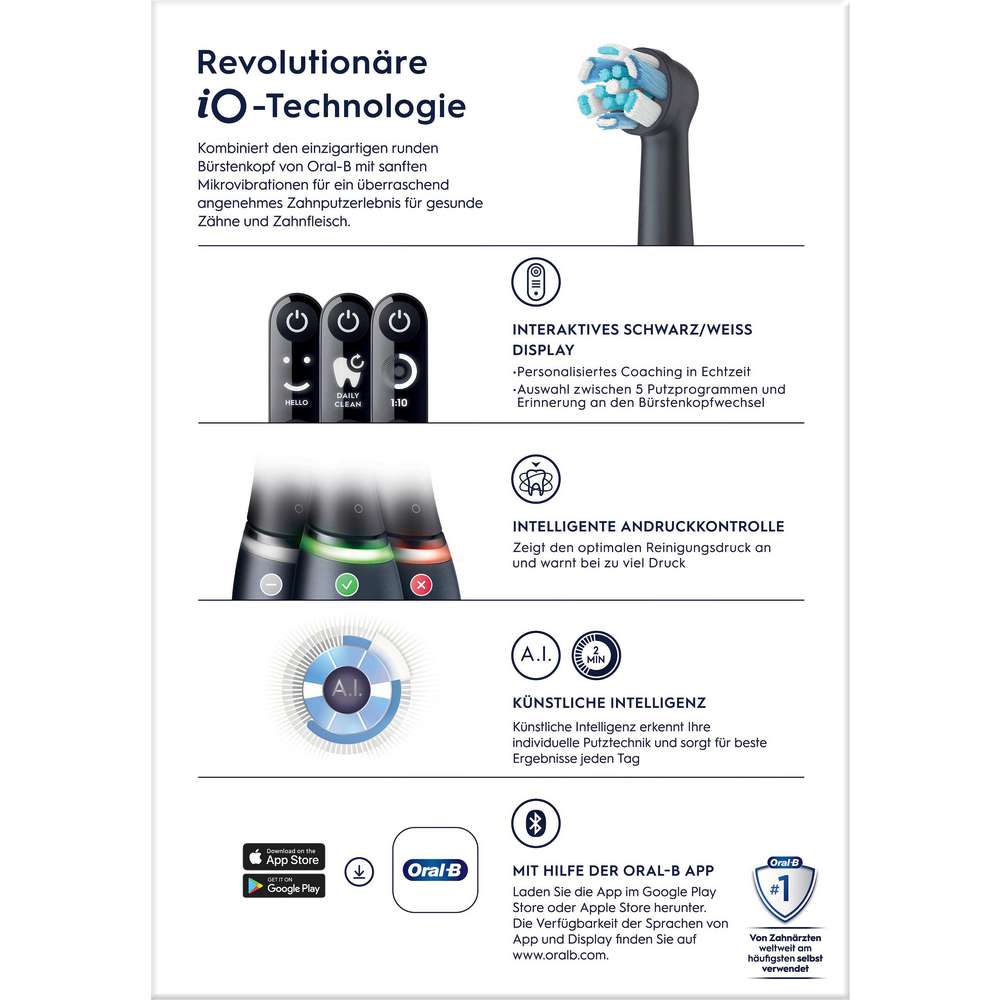Produktabbildung Oral-B Elektrische Zahnbürste iO Series 6, Black Lava