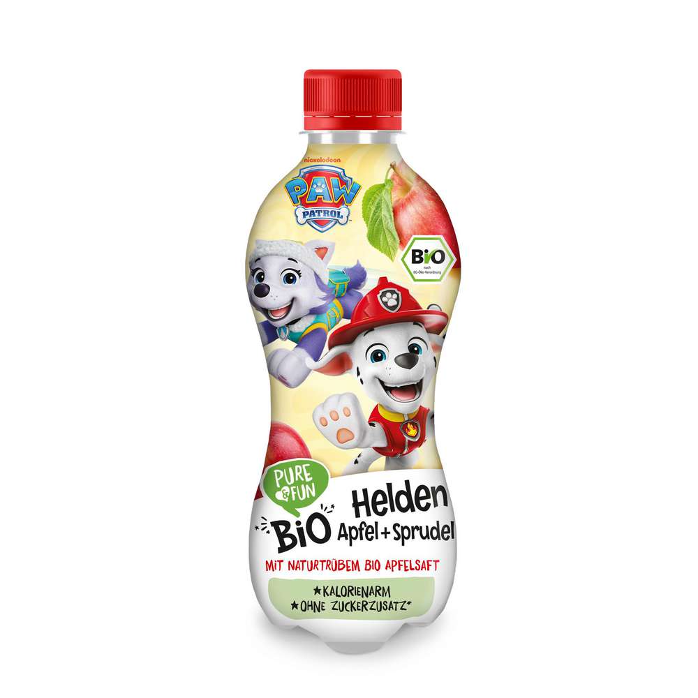Produktabbildung Pure & Fun Bio Apfelsaftschorle Paw Patrol