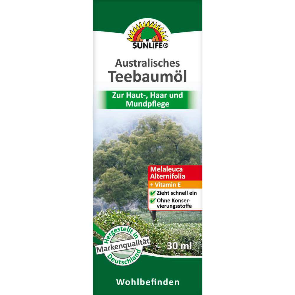 Produktabbildung Sunlife Australisches Teebaumöl