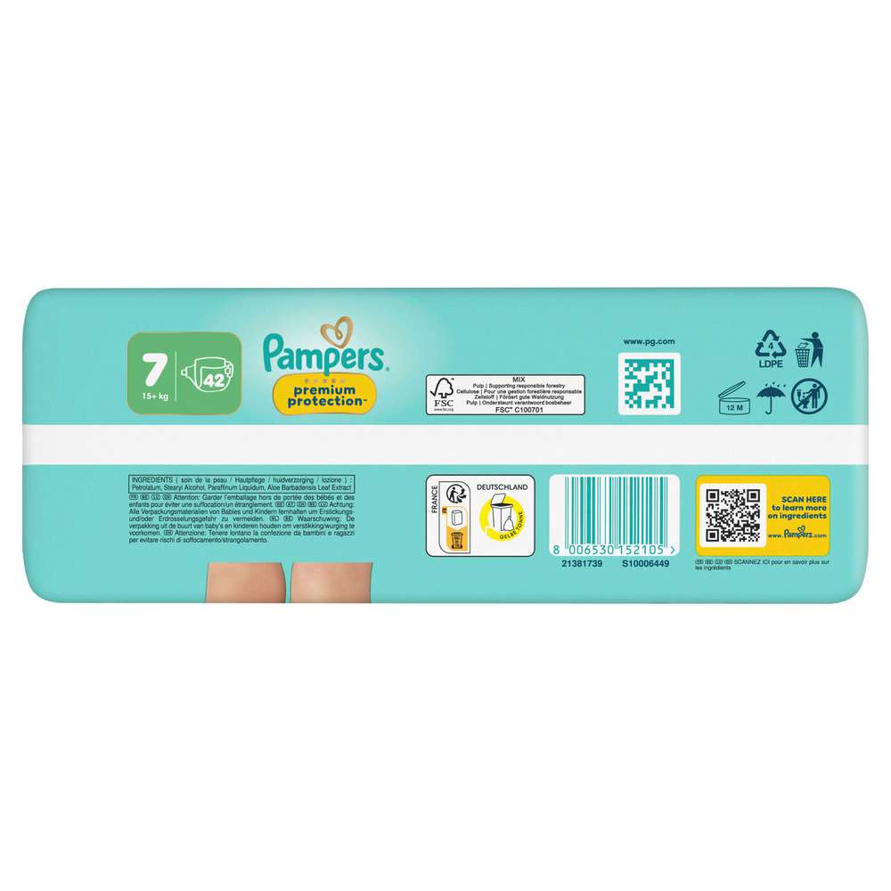Produktabbildung Pampers Windeln Premium Protection Gr.7 XXL 15+kg