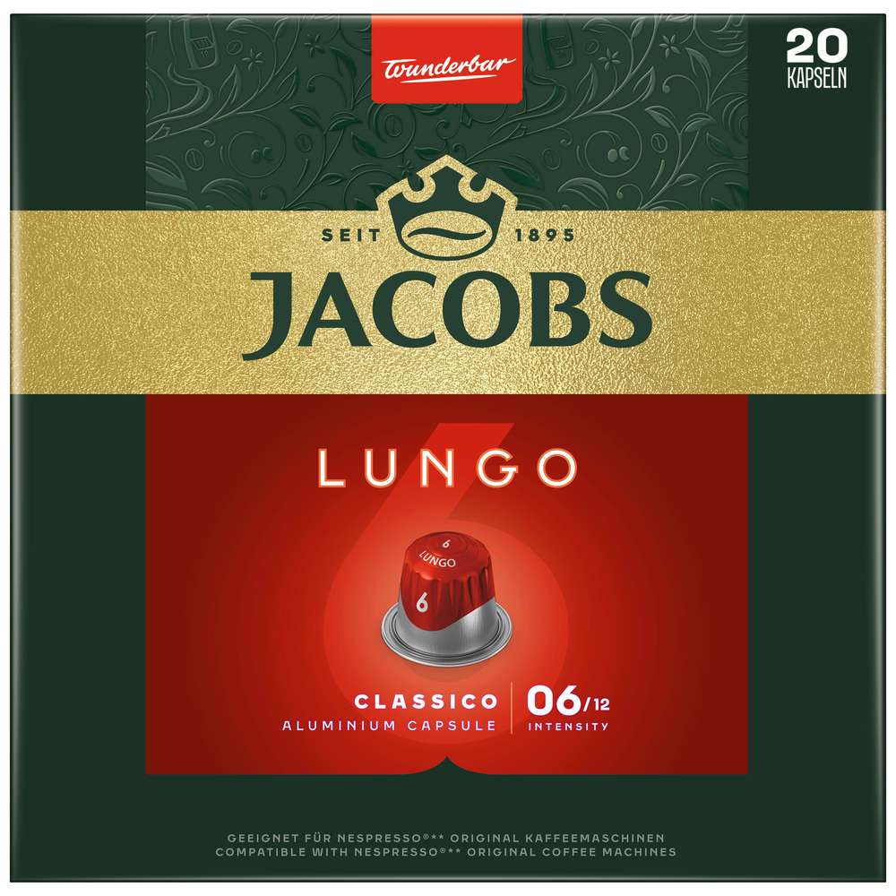 Produktabbildung Tassimo Kaffee Kapseln, Lungo 6 Classico