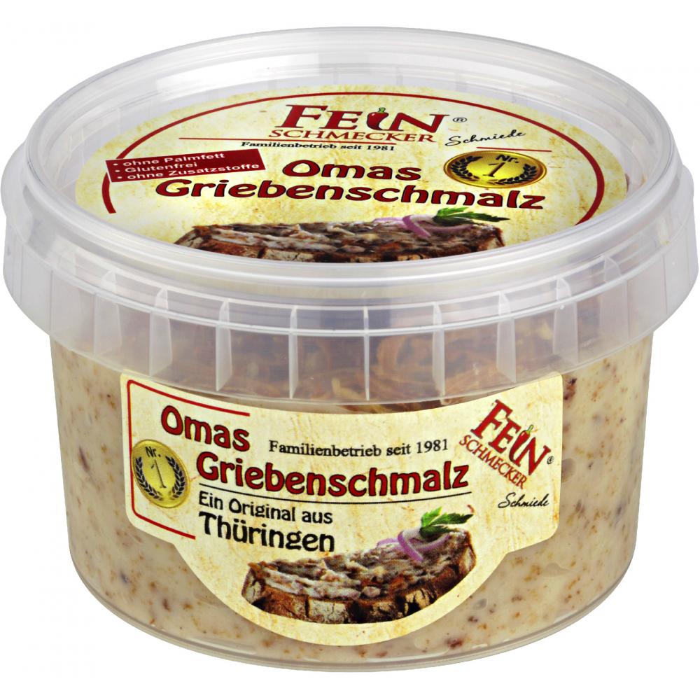 Produktabbildung keine Marke Feinschmecker Schmiede Omas Griebenschmalz, 200 g