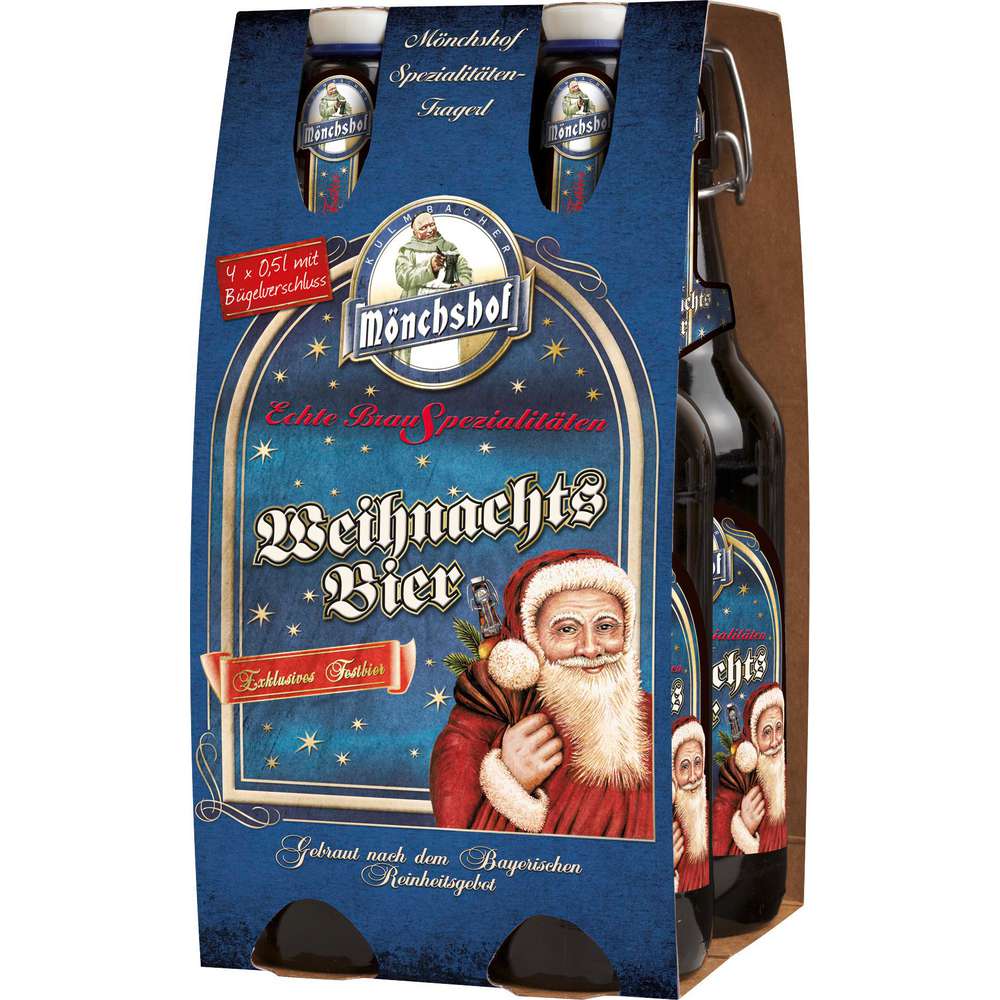 Produktabbildung Mönchshof Weihnachtsbier 5,6 % (4x 0,500 Liter)