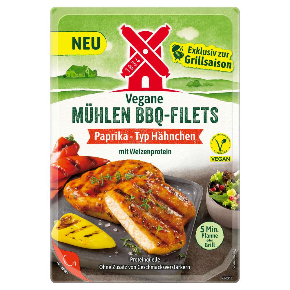 Produktabbildung Rügenwalder Mühle Vegane Mühlen BBQ-Steaks, Paprika