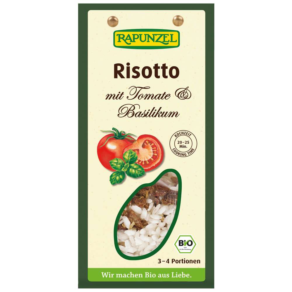 Produktabbildung Rapunzel Risotto Tomaten & Basilikum