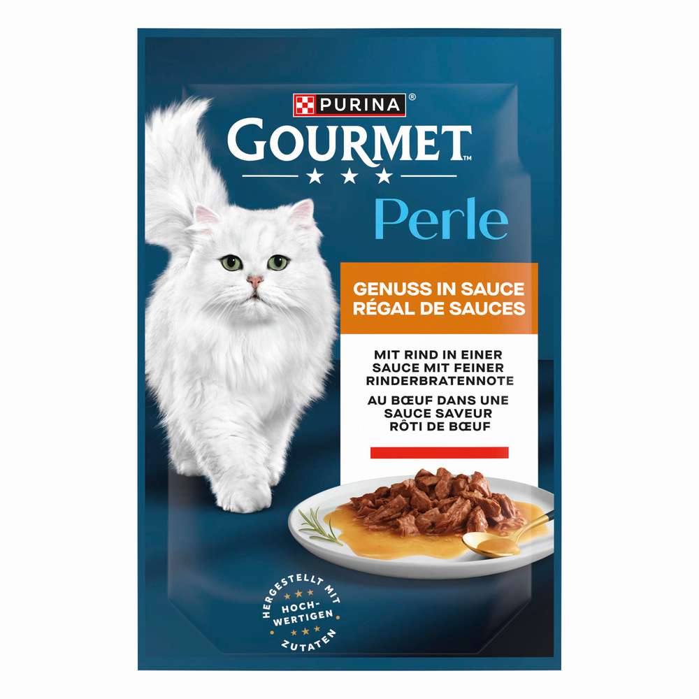 Produktabbildung Purina Katzen-Nassfutter Gourmet Perle, Rind in Sauce